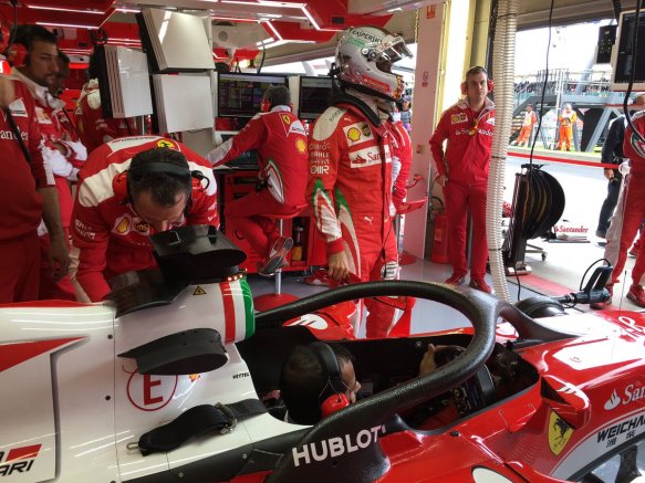 'Halo 2' as tested by Vettel in FP1 at the British Grand Prix. Copyright: Scuderia Ferrari F1